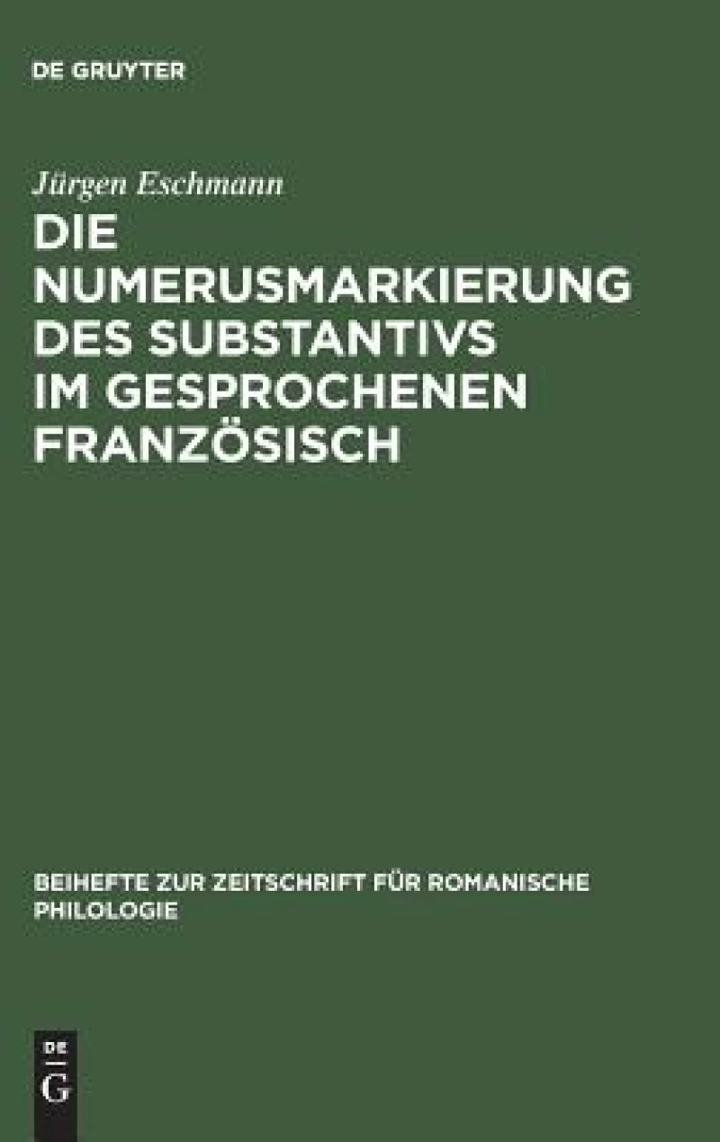 Numerusmarkierung des Substantivs im gesprochenen Französisch