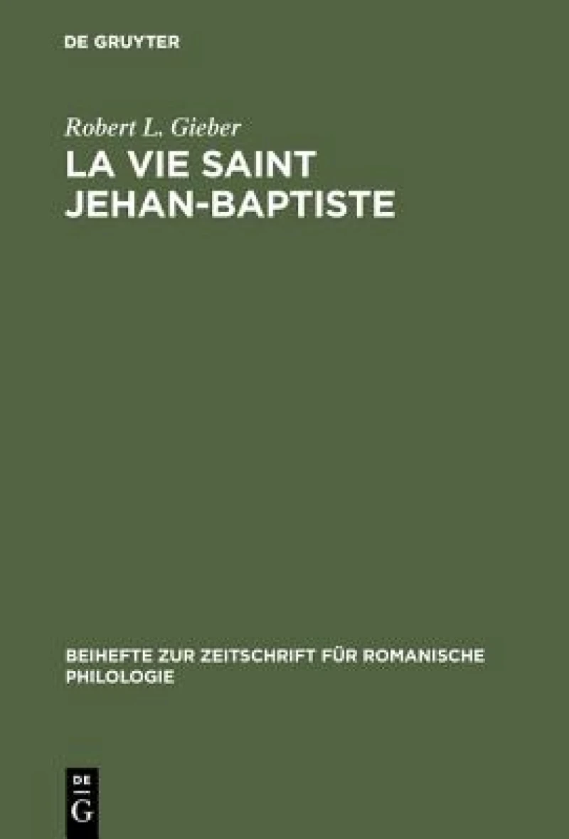 La Vie Saint Jehan-baptiste