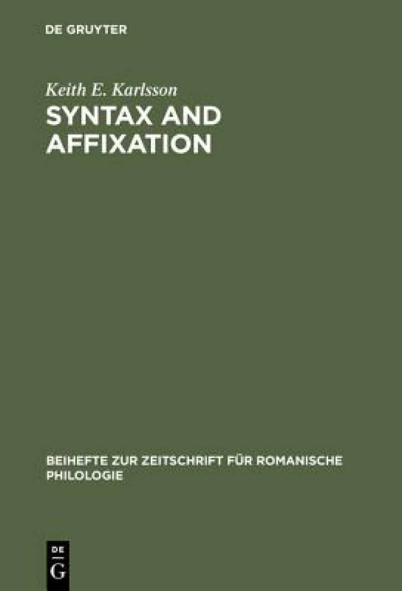 Syntax and Affixation