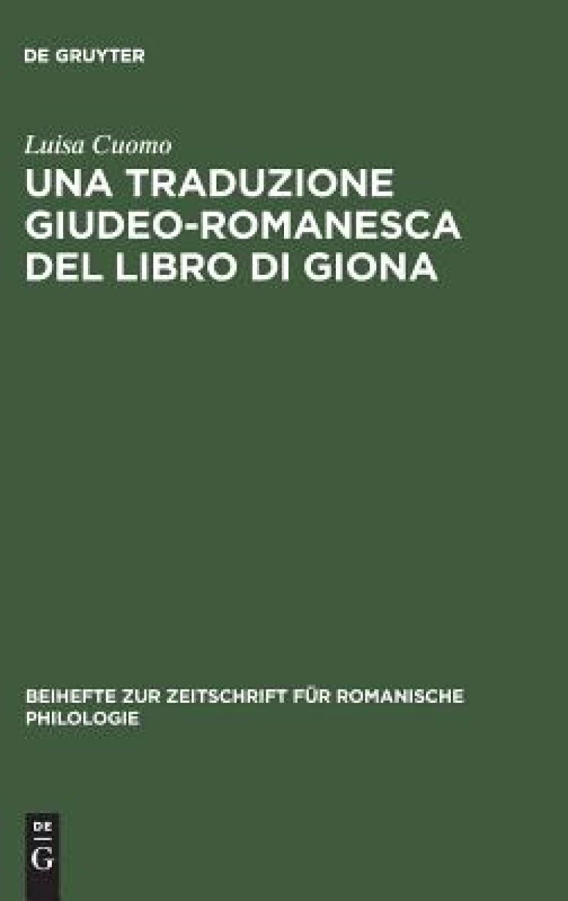 traduzione giudeo-romanesca del libro di Giona