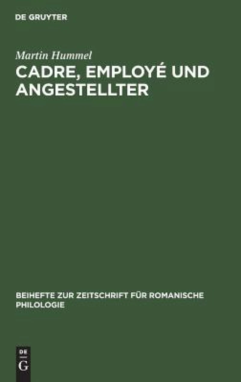 Cadre, Employé Und Angestellter