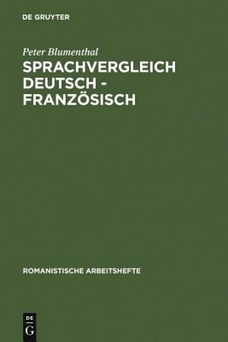 Sprachvergleich Deutsch - Französisch