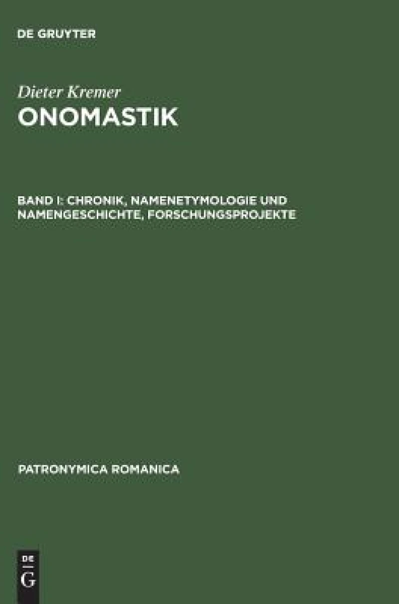 Chronik, Namenetymologie Und Namengeschichte, Forschungsprojekte