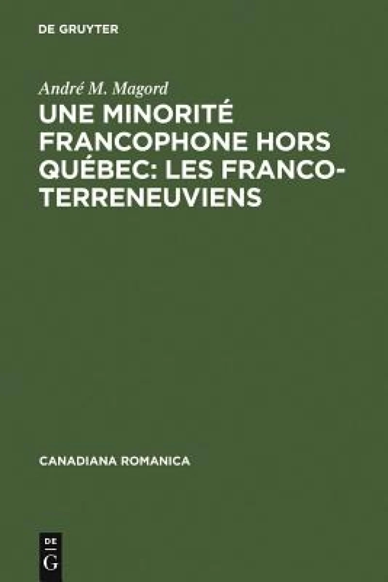 Une Minorité Francophone Hors Québec