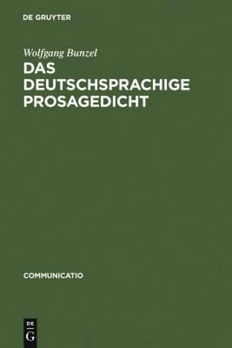 Das Deutschsprachige Prosagedicht