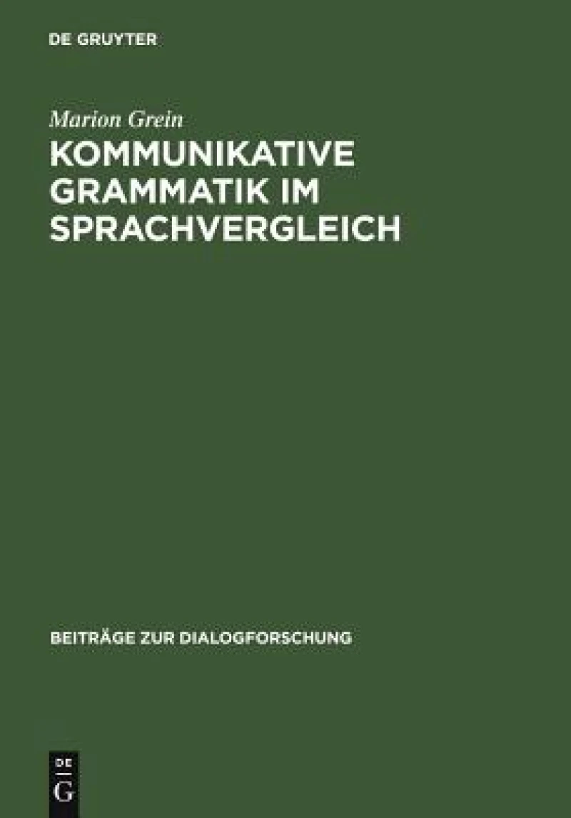 Kommunikative Grammatik Im Sprachvergleich