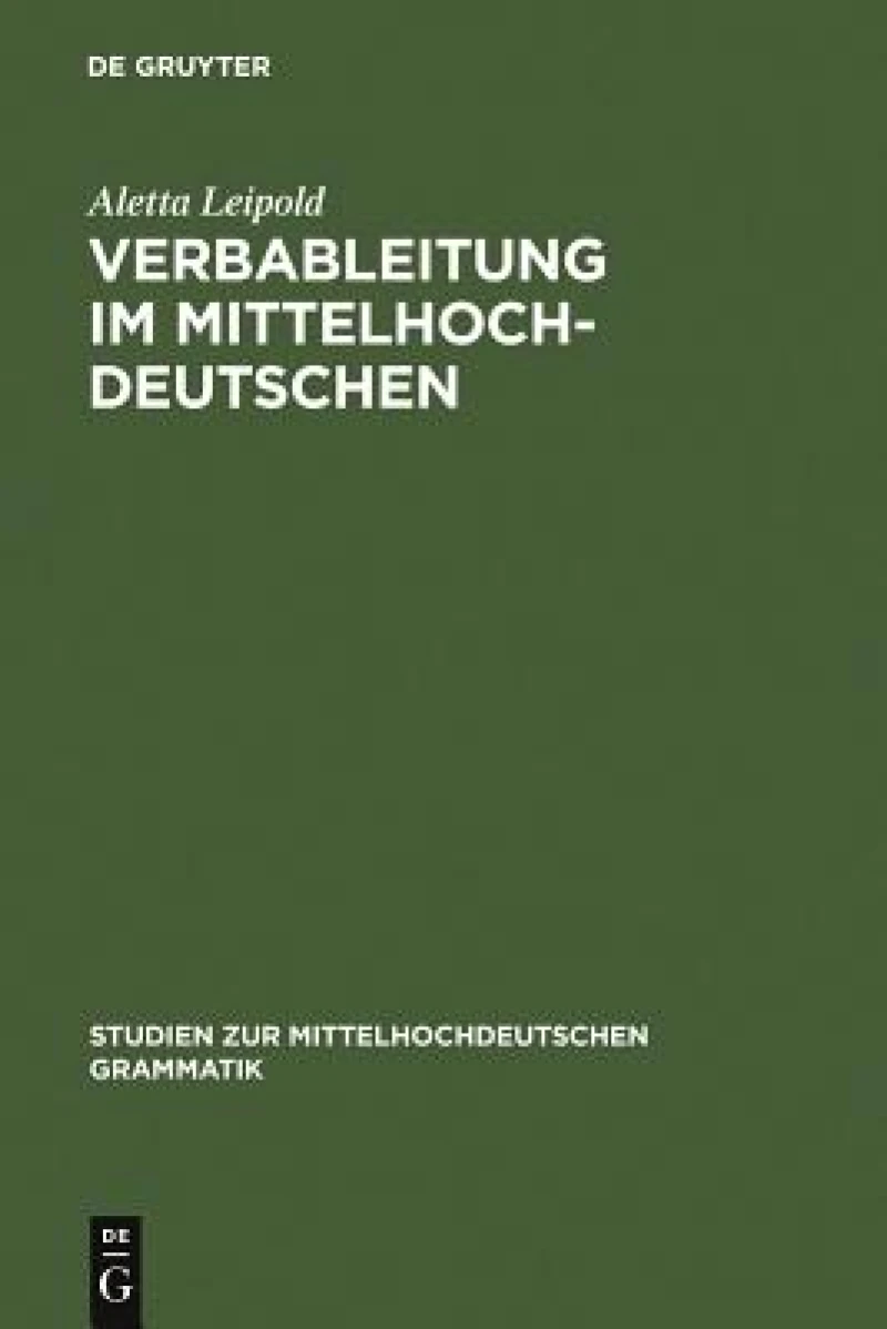 Verbableitung Im Mittelhochdeutschen