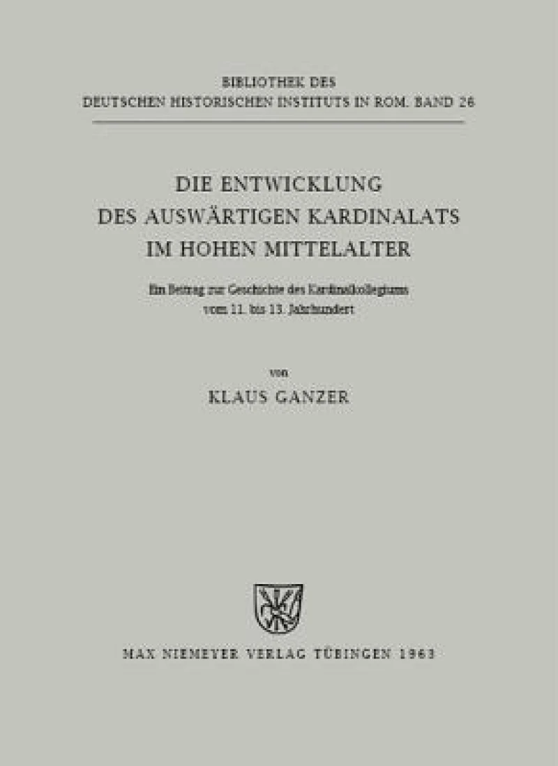 Entwicklung des auswärtigen Kardinalats im hohen Mittelalter