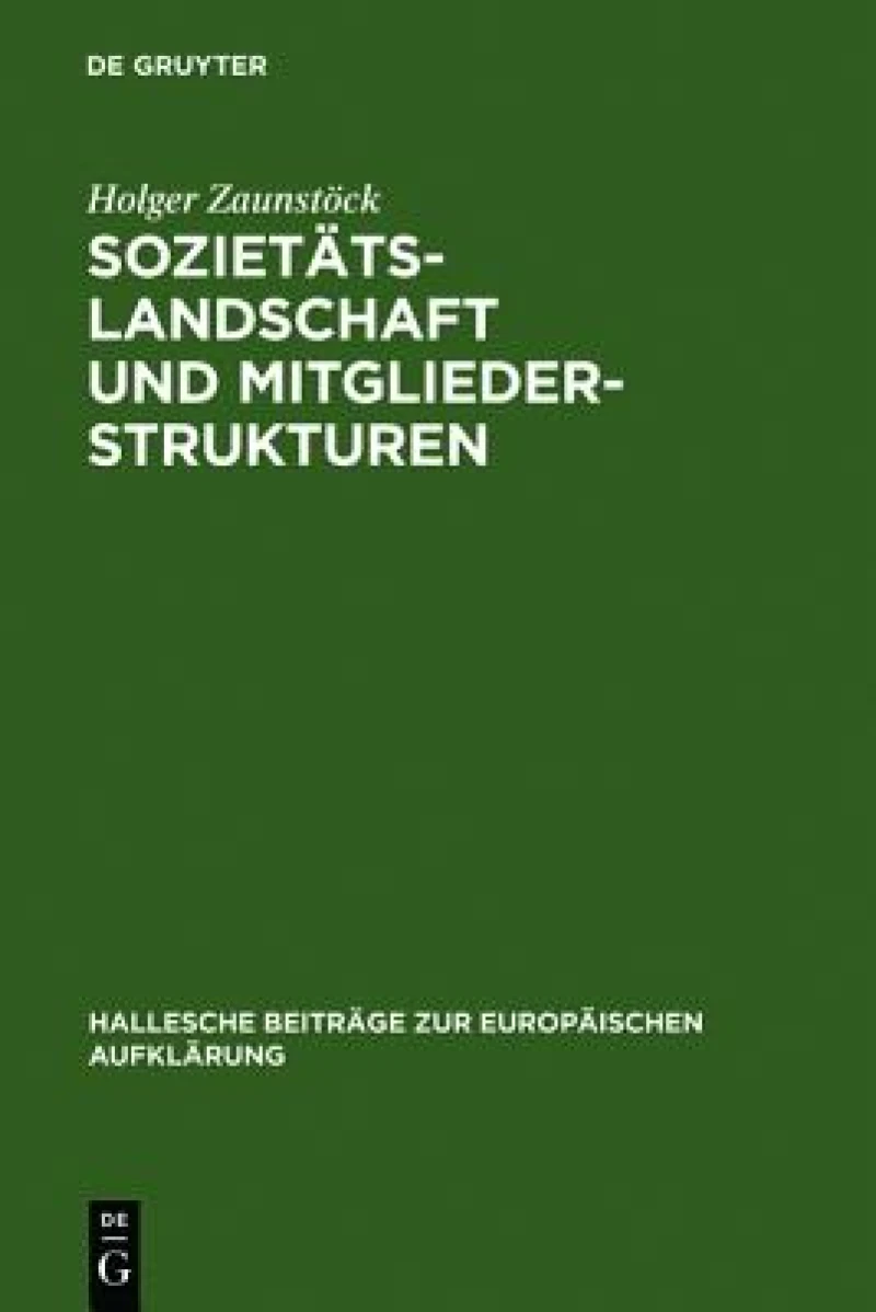 Sozietätslandschaft Und Mitgliederstrukturen