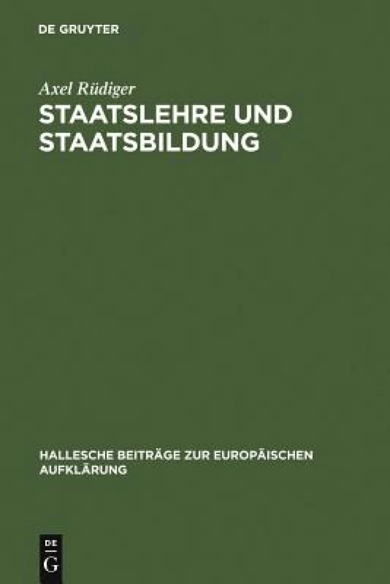 Staatslehre Und Staatsbildung