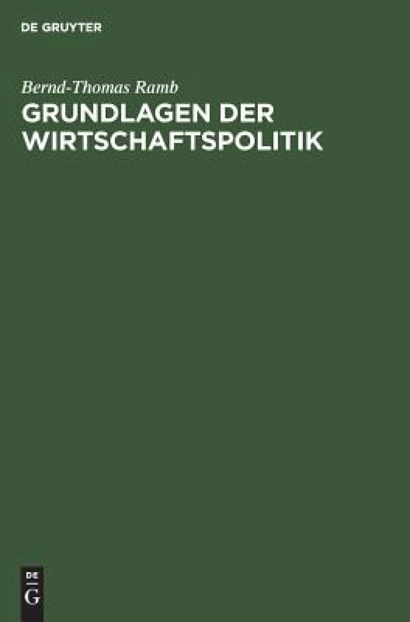 Grundlagen der Wirtschaftspolitik