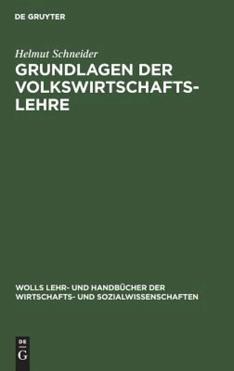 Grundlagen der Volkswirtschaftslehre