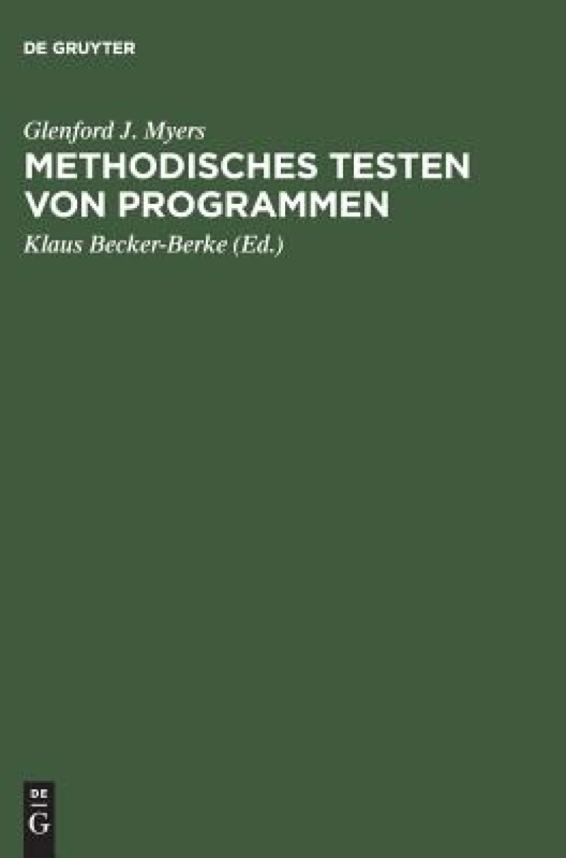 Methodisches Testen von Programmen