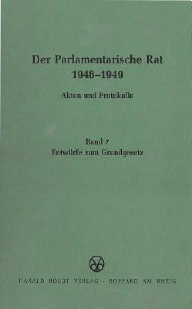Entwürfe Zum Grundgesetz
