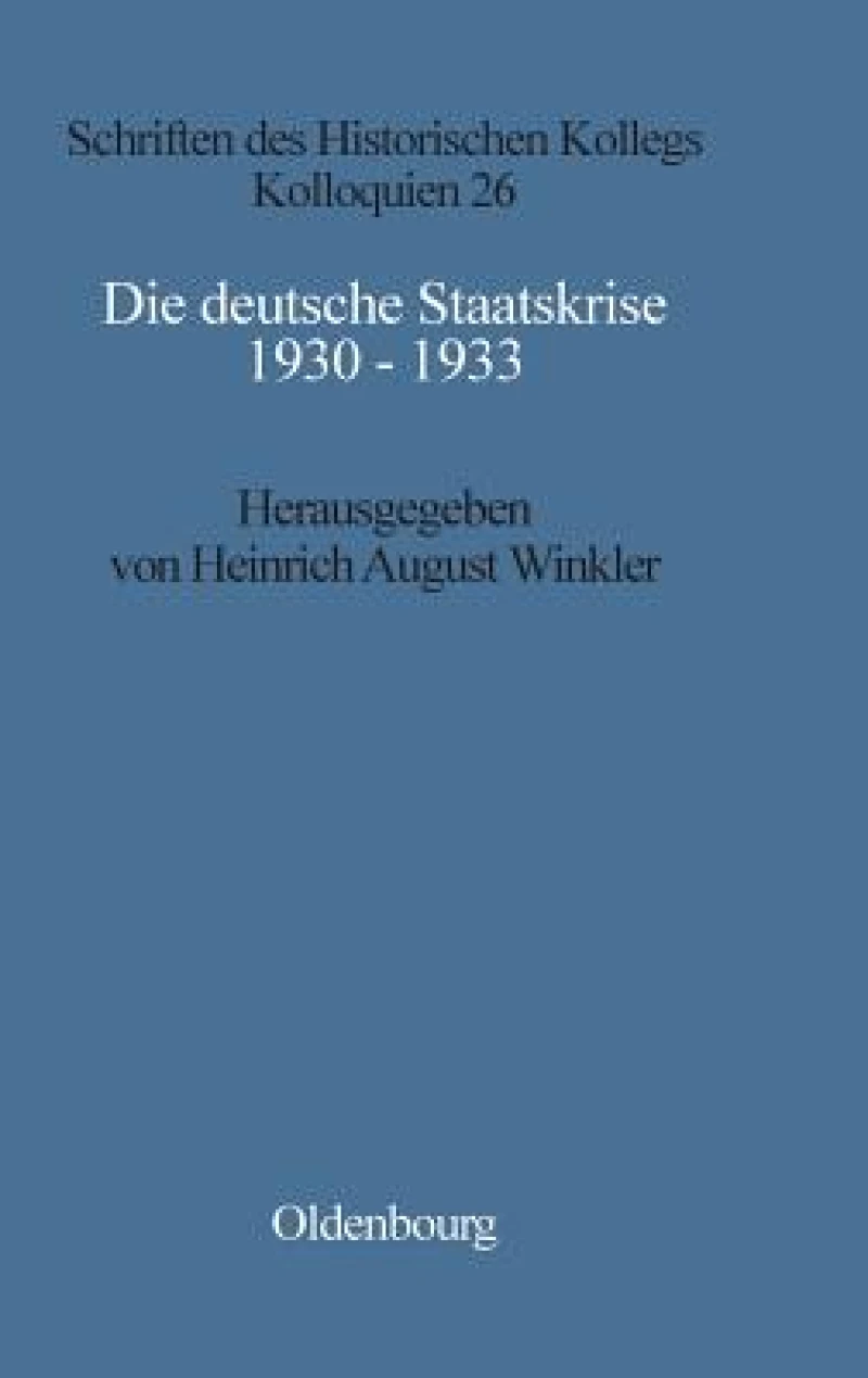 deutsche Staatskrise 1930 - 1933