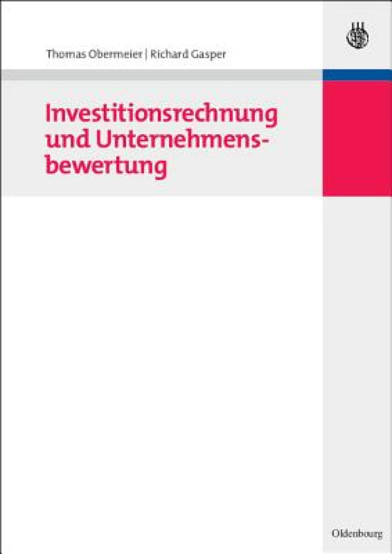 Investitionsrechnung Und Unternehmensbewertung