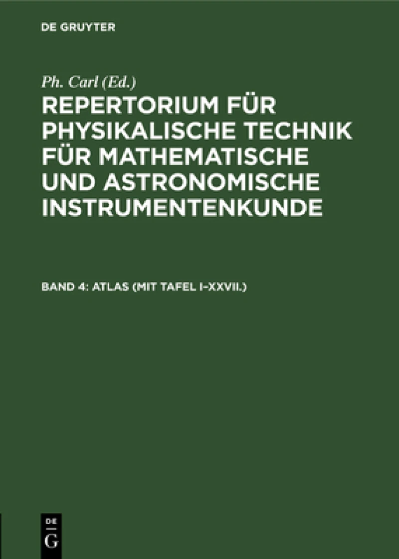ATLAS (mit Tafel I–XXVII.)