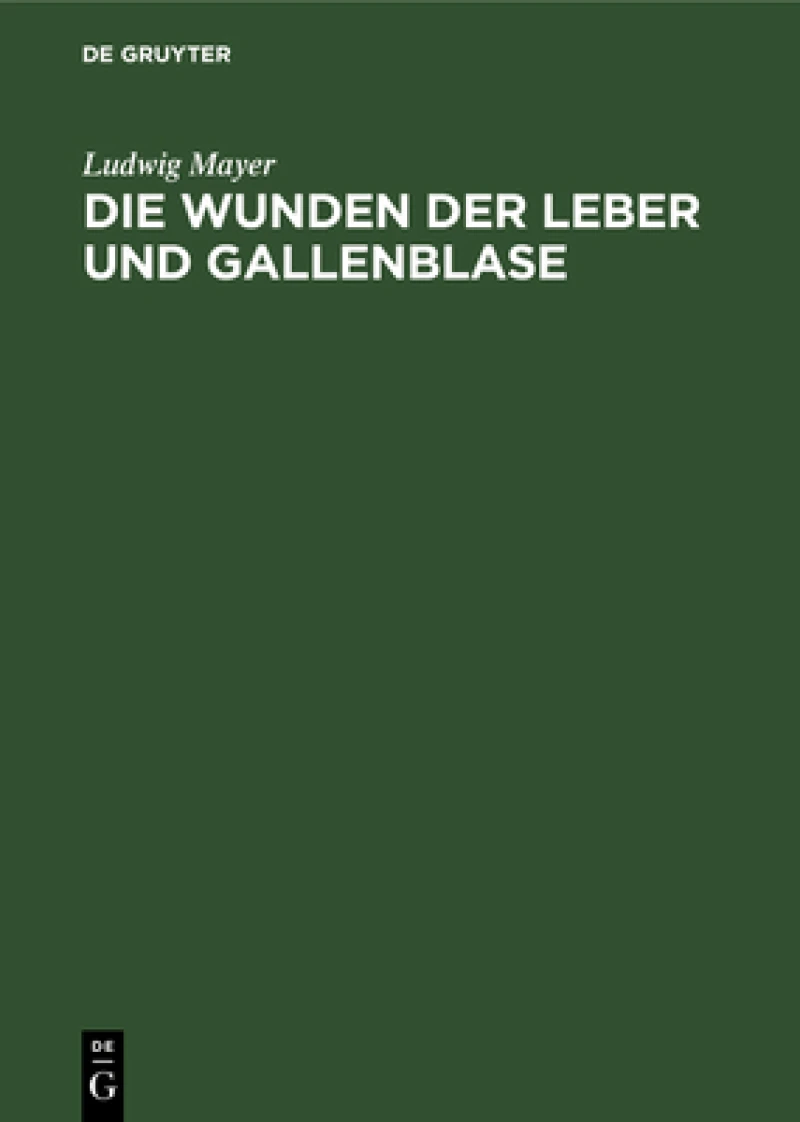 Wunden der Leber und Gallenblase