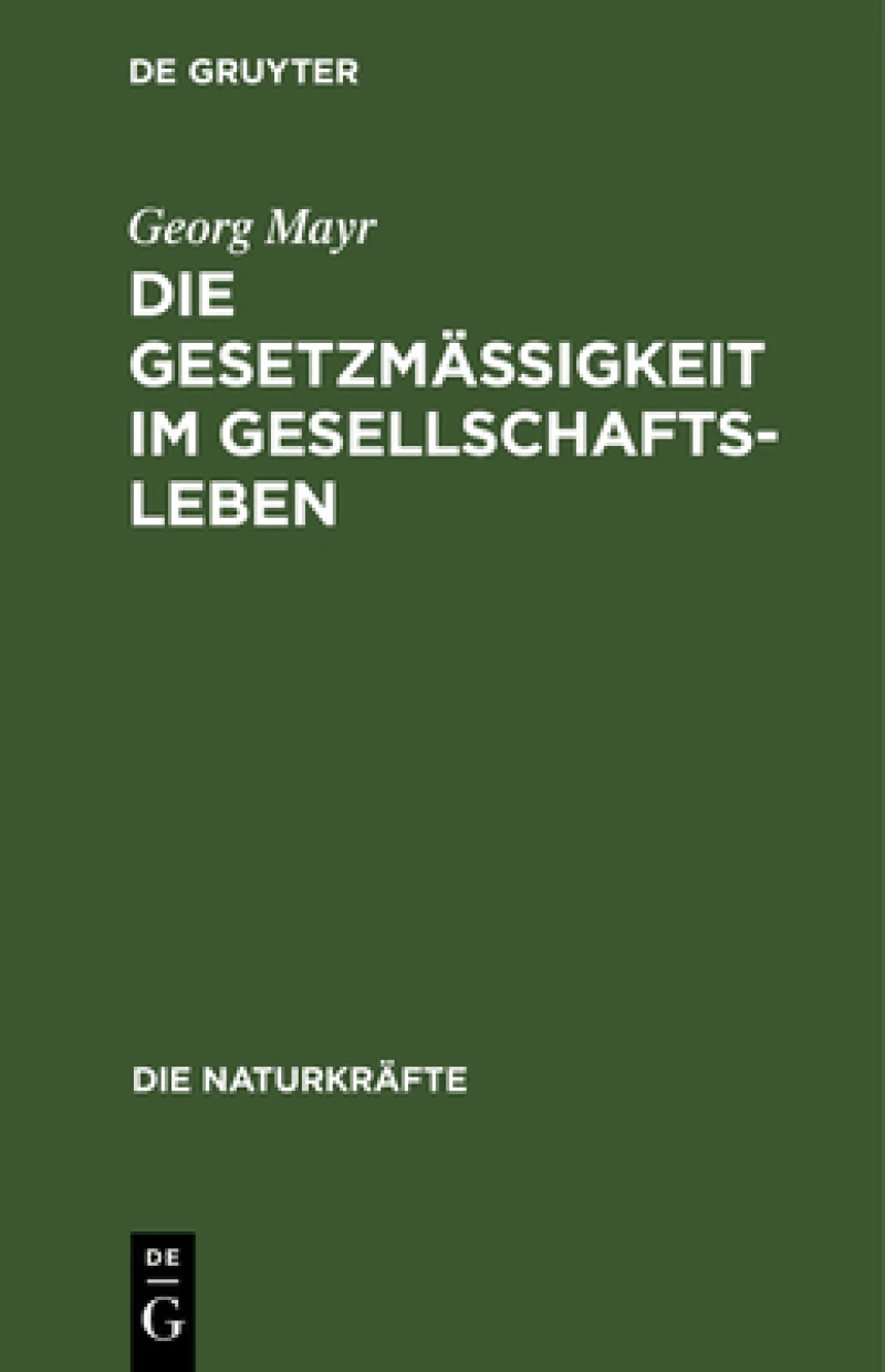 Gesetzmäßigkeit im Gesellschaftsleben
