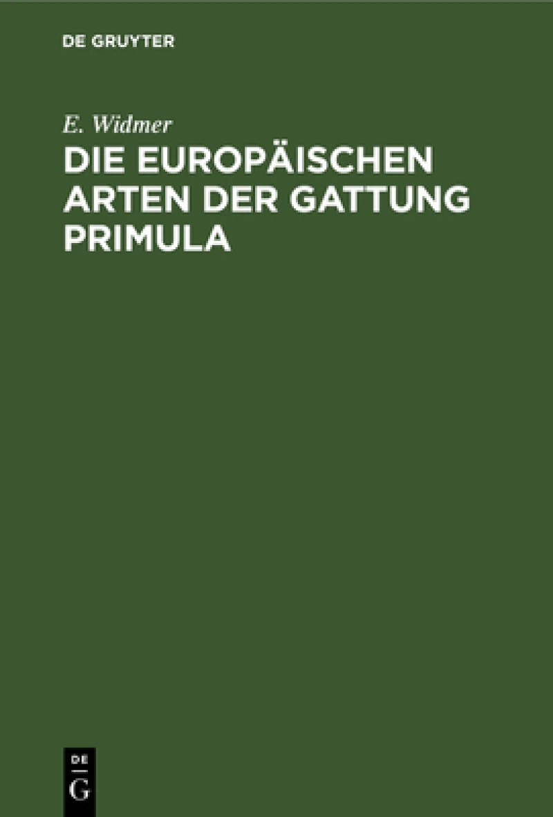 europäischen Arten der Gattung Primula