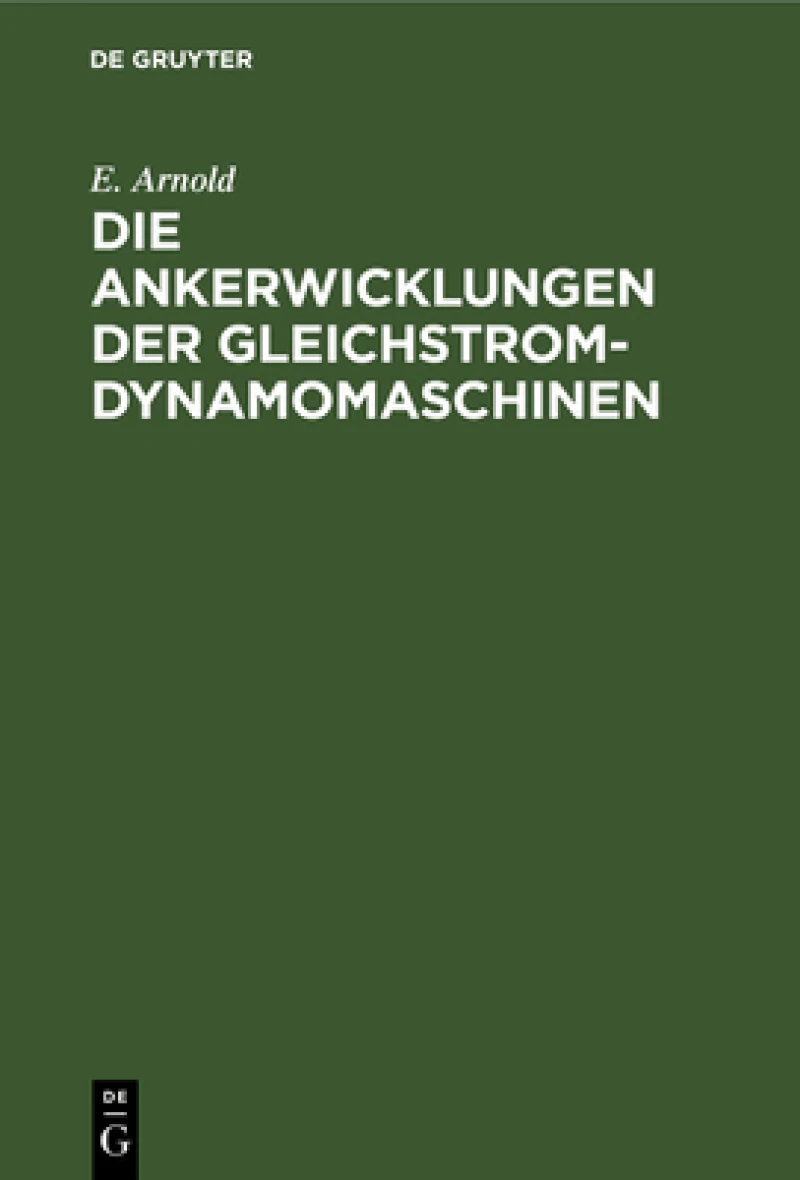 Ankerwicklungen der Gleichstrom-Dynamomaschinen