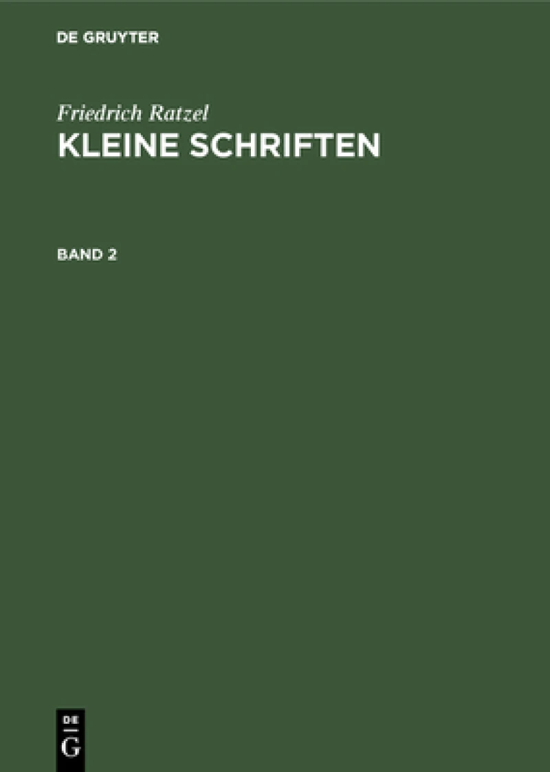 Kleine Schriften. Band 2