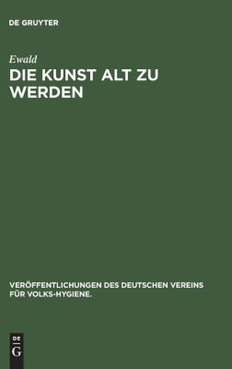 Kunst alt zu werden