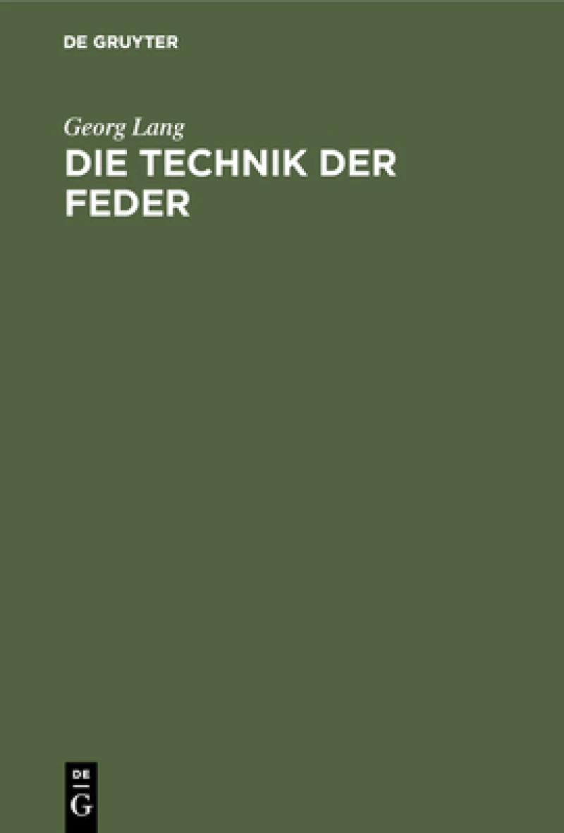 Technik der Feder