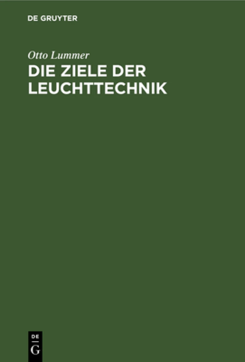 Ziele der Leuchttechnik