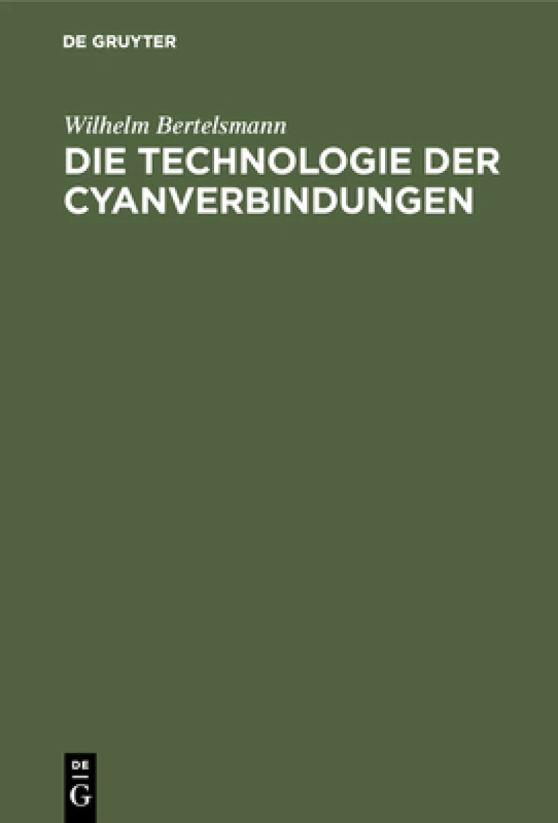 Technologie der Cyanverbindungen