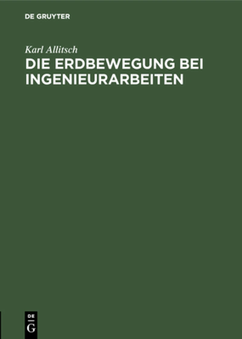 Erdbewegung bei Ingenieurarbeiten
