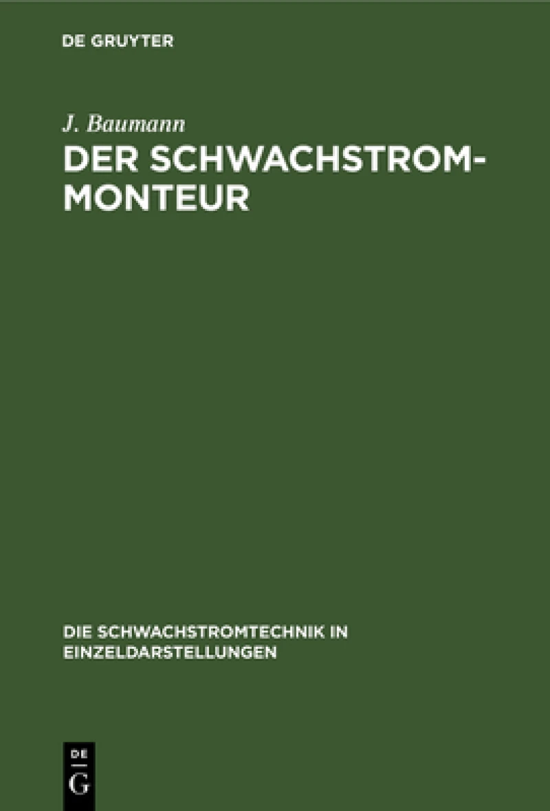Schwachstrom-Monteur