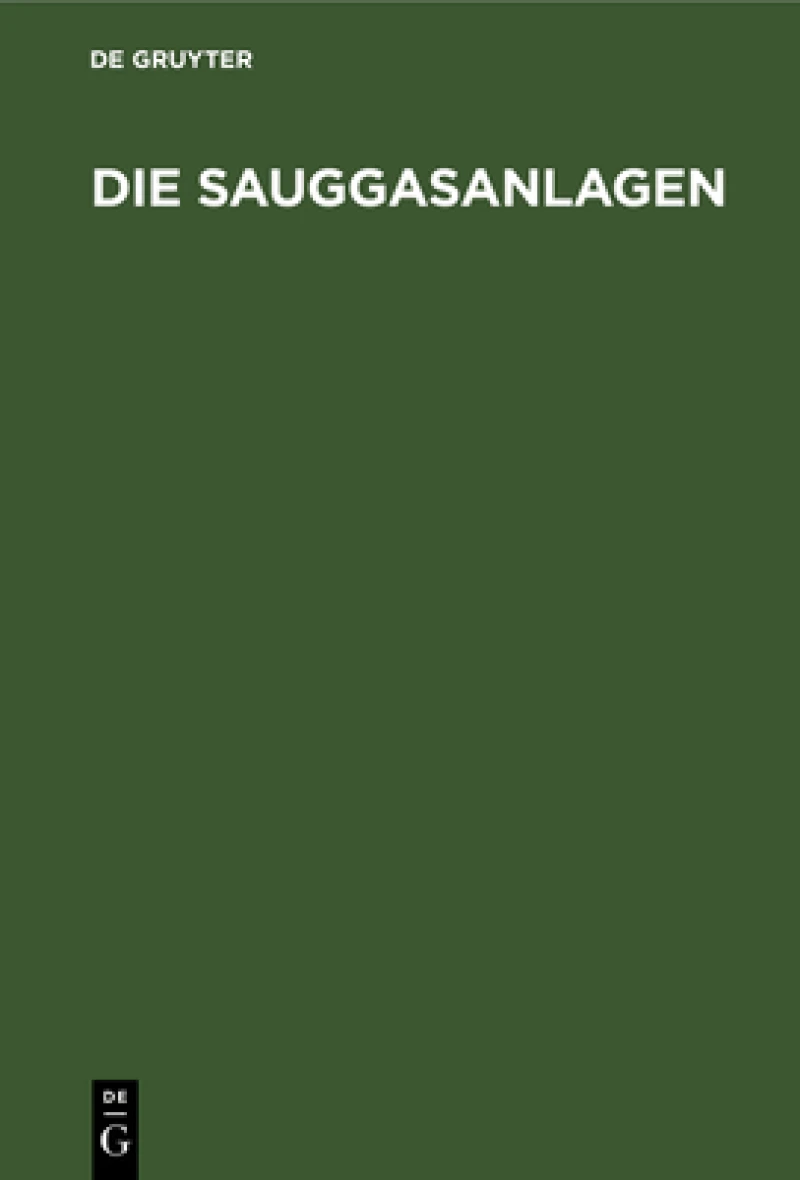 Sauggasanlagen