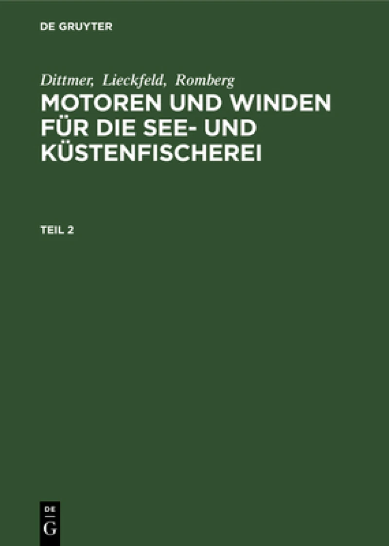 Motoren und Winden für die See- und Küstenfischerei. Teil 2