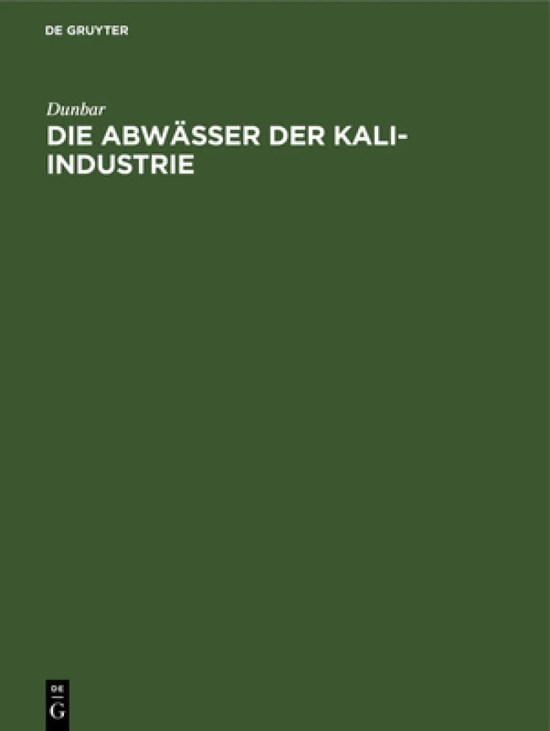 Abwässer der Kali-Industrie