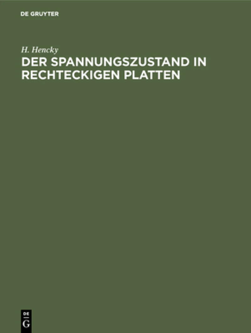 Spannungszustand in rechteckigen Platten