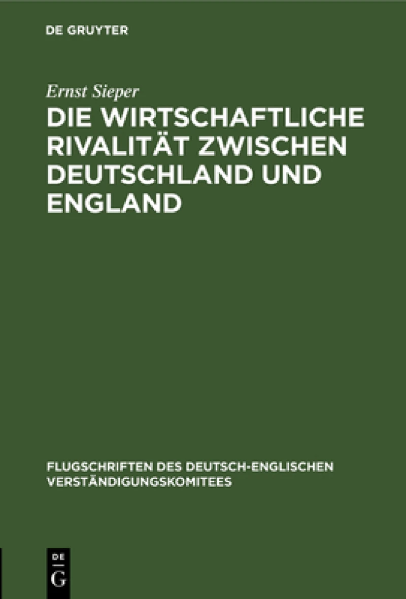 wirtschaftliche Rivalität zwischen Deutschland und England