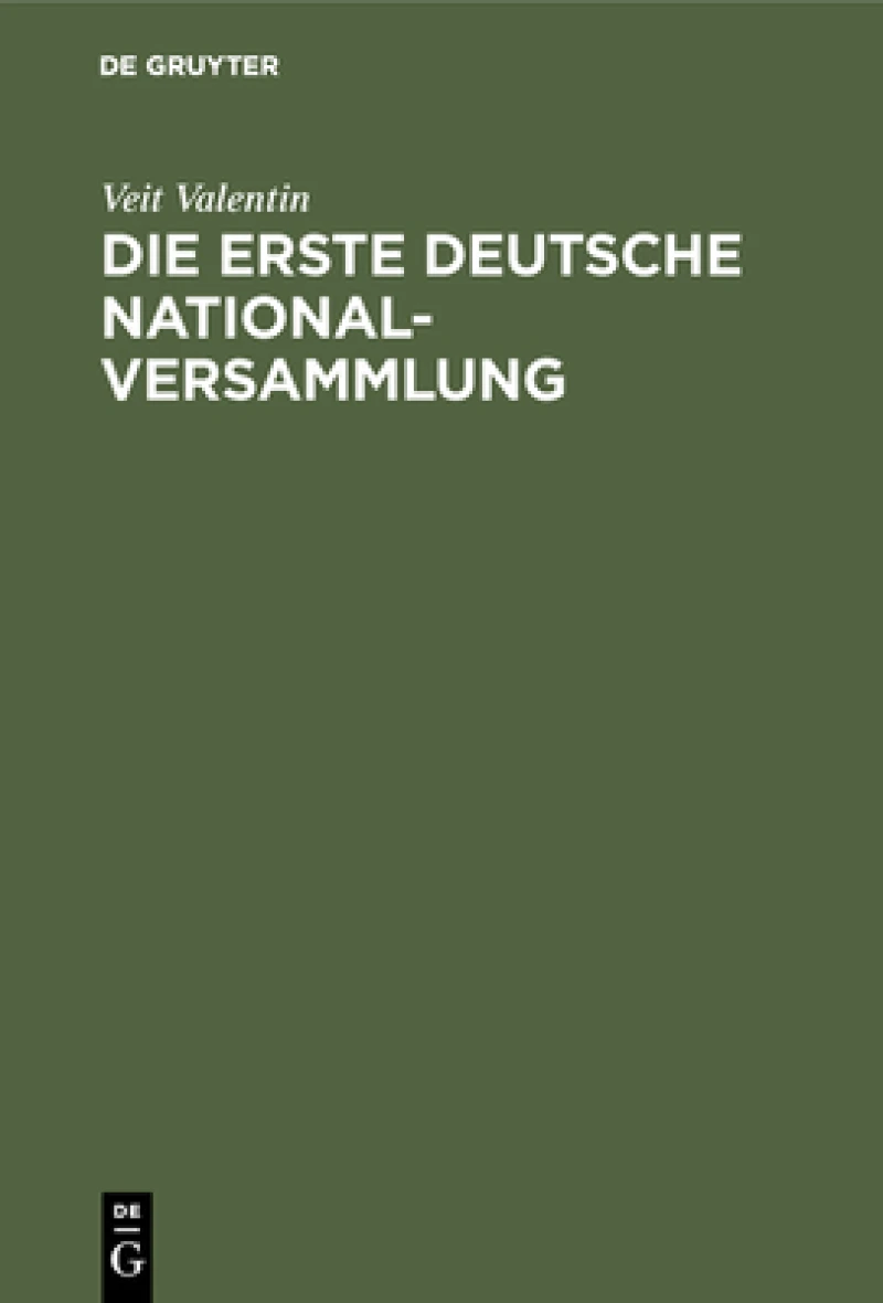 erste deutsche Nationalversammlung