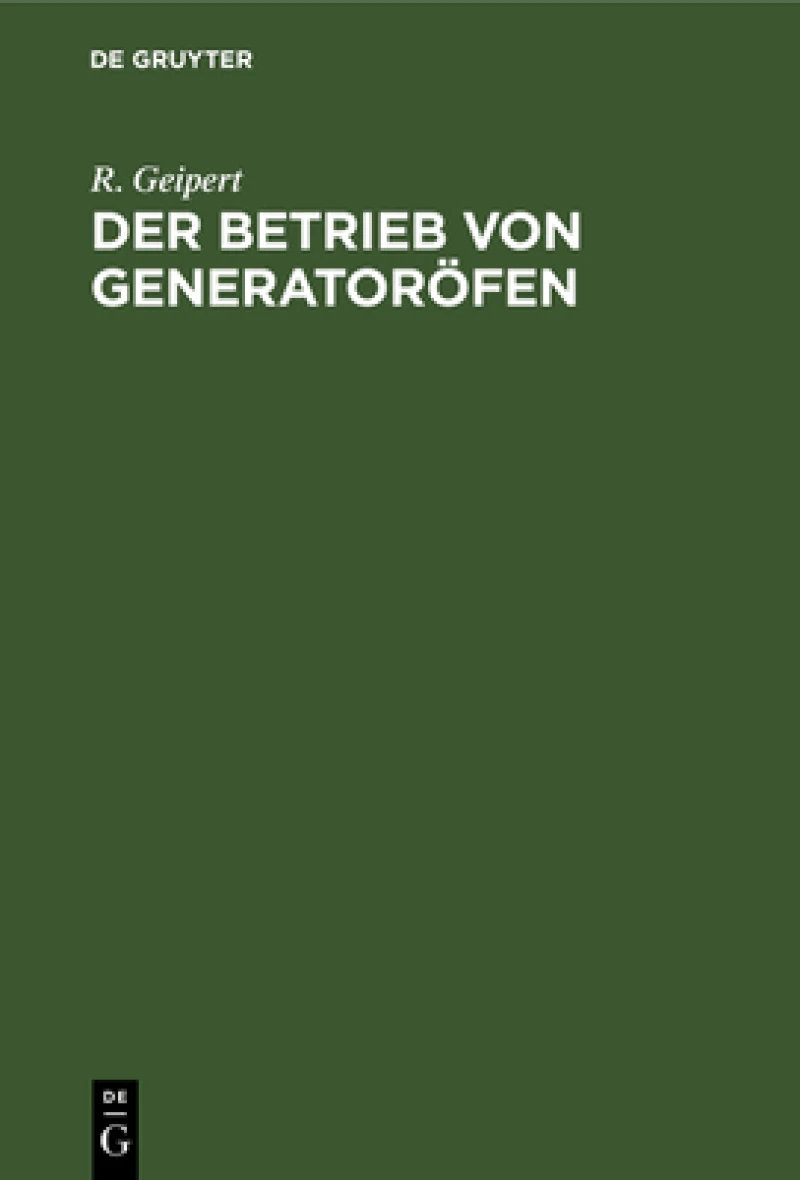 Betrieb von Generatoröfen