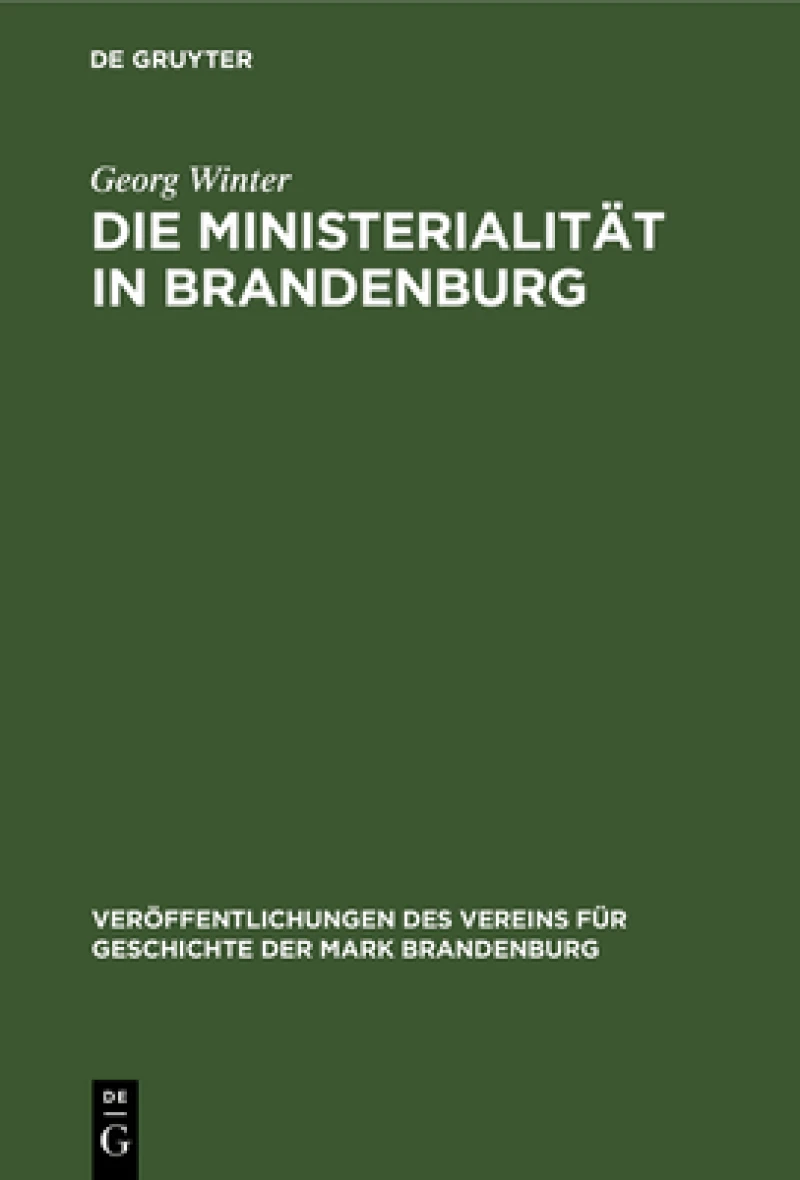 Ministerialität in Brandenburg