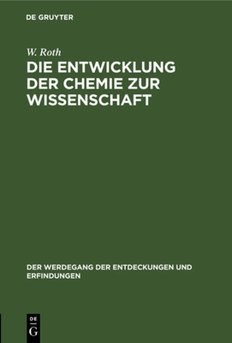 Entwicklung der Chemie zur Wissenschaft