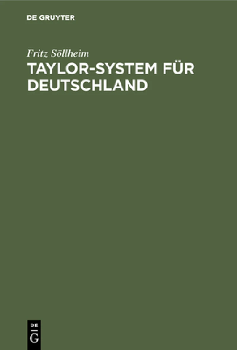 Taylor-System für Deutschland