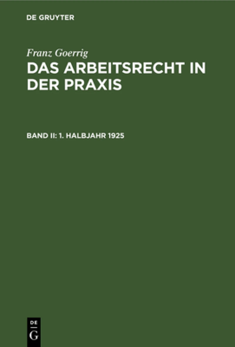 1. Halbjahr 1925