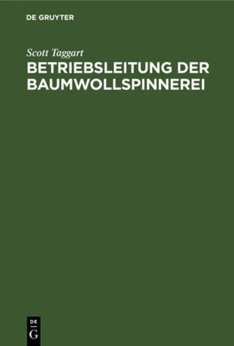 Betriebsleitung der Baumwollspinnerei
