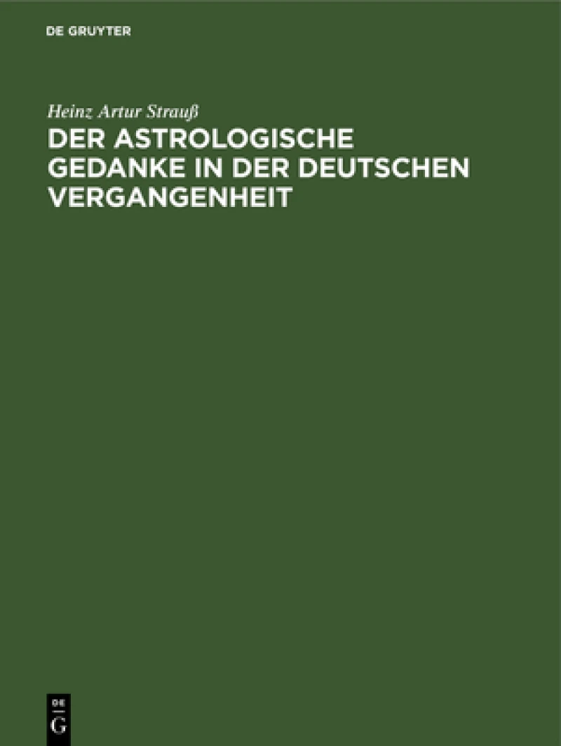 astrologische Gedanke in der deutschen Vergangenheit