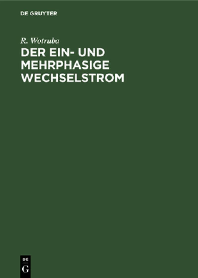 ein- und mehrphasige Wechselstrom