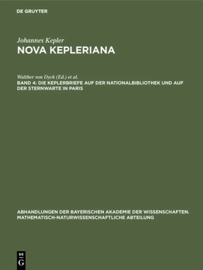 Keplerbriefe auf der Nationalbibliothek und auf der Sternwarte in Paris