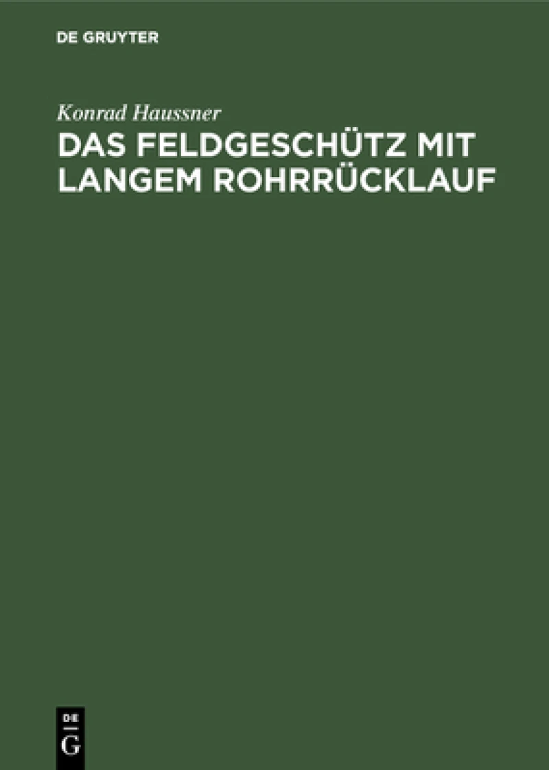 Feldgeschütz mit langem Rohrrücklauf