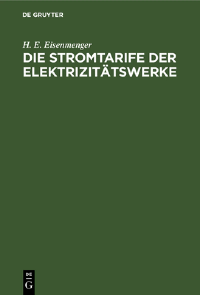 Stromtarife der Elektrizitätswerke