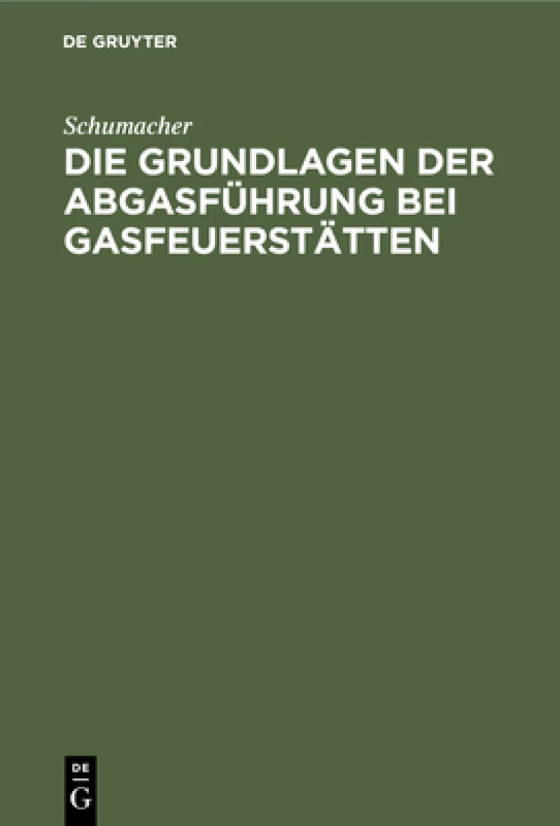 Grundlagen der Abgasführung bei Gasfeuerstätten